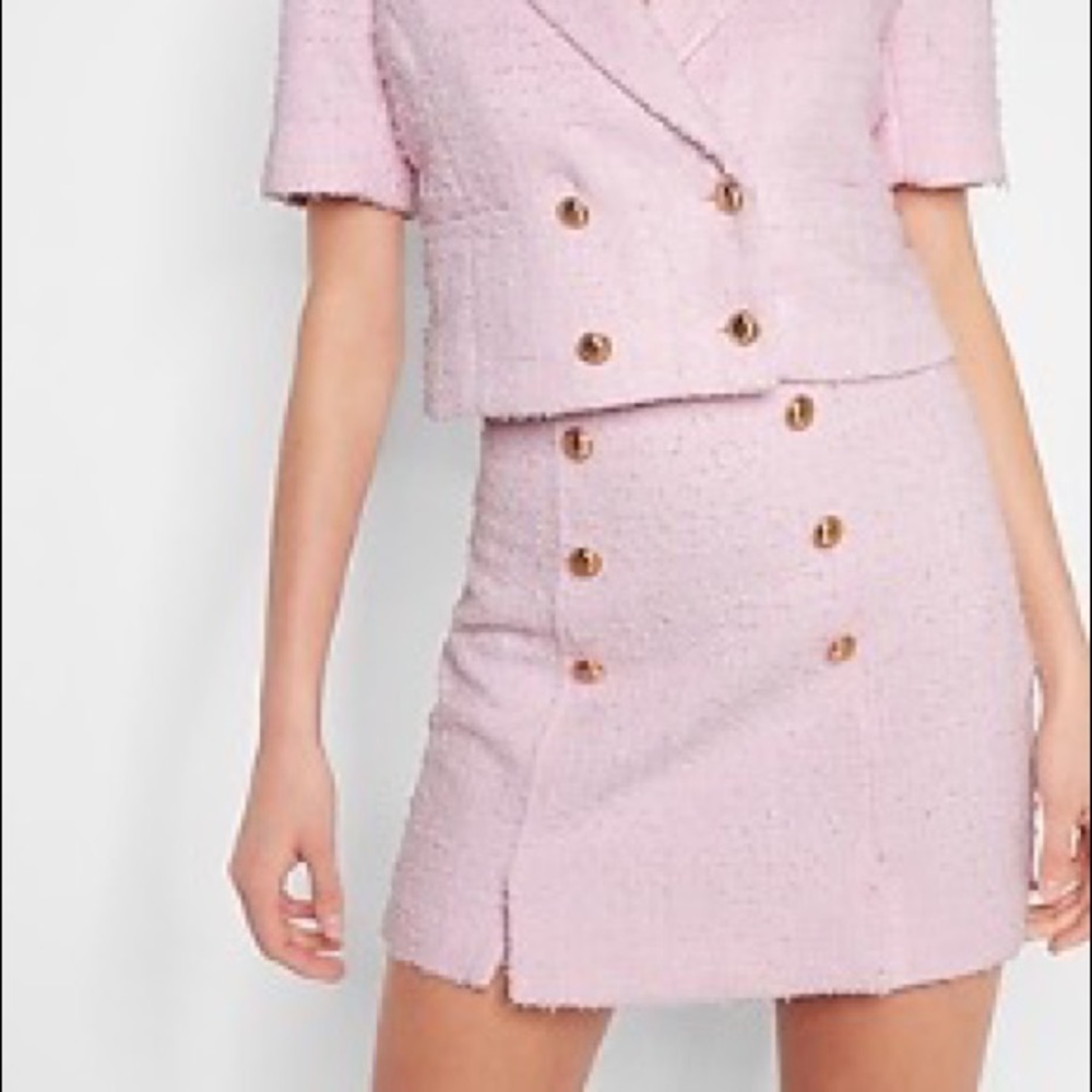 Pink Tweed Skirt NWT